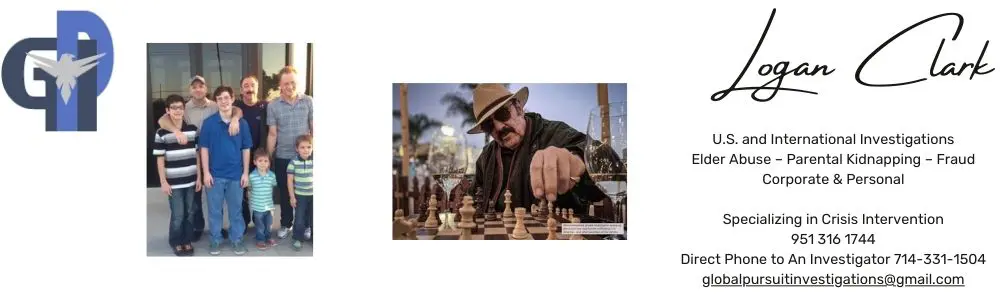 A man playing chess on the street with palm trees in the background.